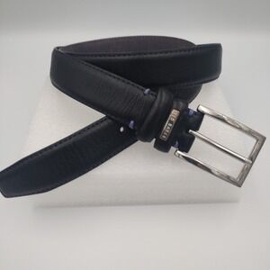Ted Baker London Leather Belt Men's Size 34 Black 'Jollent' Dress Casual 1 1/4"
